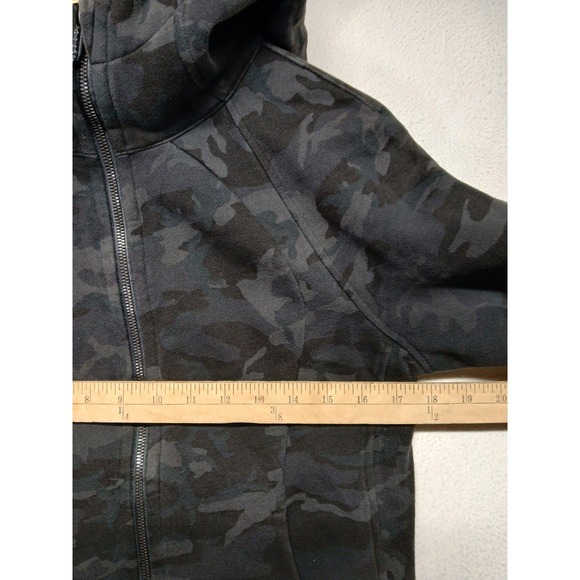 Lululemon Scuba Hoodie Black Camo Sise 6 Fitness Gym Athleisure - Picture 4 of 8